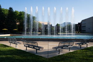 Miller Plaza Fountain.