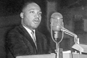 MLK at microphone
