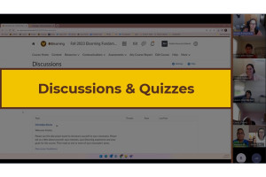Discussions and Quizzes