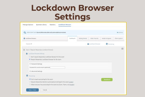 Lockdown browser settings