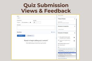 Quiz Submission Views and Feedback