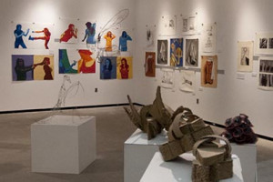 An overview of the annual foundation student exhibition.