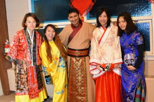WMU students in international costumes