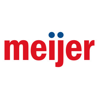Meijer logo in red and blue.