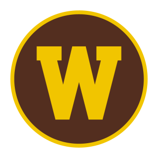 The W logo is gold and dark brown.