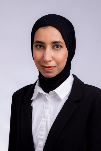 Headshot of Sara Salim Alqamshouai.