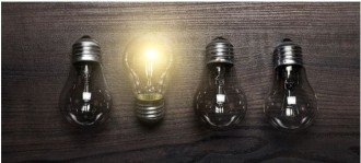 photo of four light bulbs