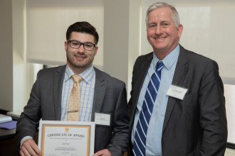 Hega with Jack Levy, 2019 Honors