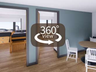 2 bedrooms flat 4 people 360 view