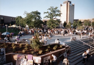 A view of campus during Bronco Bash.