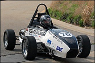 Photo of WMU's SAE formula race car.