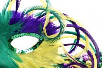 Photo of Mardi Gras mask.