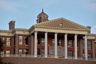 Photo of the east side of Heritage Hall.