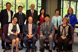 Photo of Representatives from WMU and Guizhou University of Finance and Economics.
