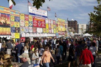Photo of a crowd at Ribfest.