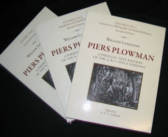 All 3 volumes of William Langland, Piers Plowman: A Parallel-Text Edition of the A, B, C and Z Versions