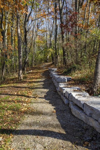 Natural path included in BTR Park North.