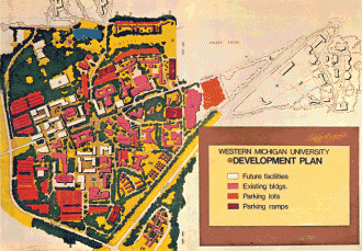 1970 Campus Development Map