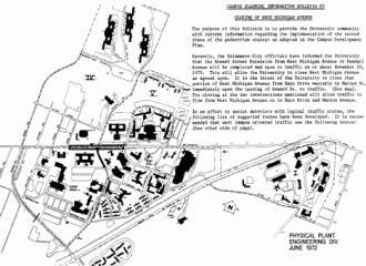 1972 Campus Reroute Map