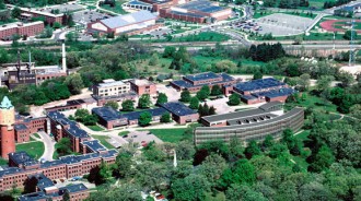 aerial of the College of Health and Human Services