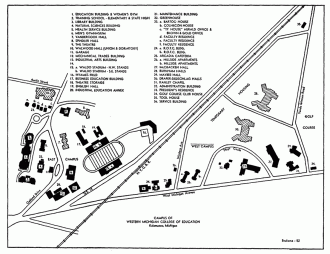 1952 Campus Map
