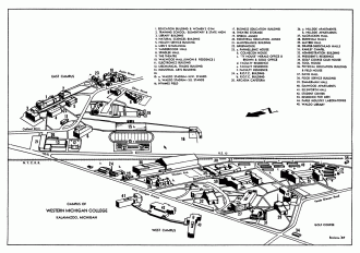 1957 Campus Map