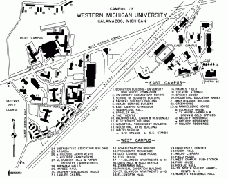 1959 Campus Map