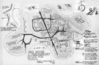 1972 Bycicle Path Plan Map