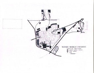 1970 Vehicular Circulation Map