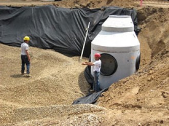 Installing dry well