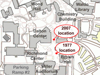 Location of time capsule