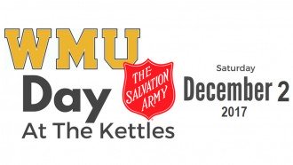 WMU Day at the Kettles logo, red Salvation Army shield and date Saturday, Dec. 2, 2017.