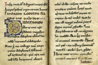 Page from De Corpore et Sanguine Domini manuscript.