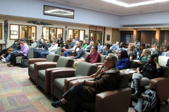 Photo of a crowd at a 2016 Real Talk event.