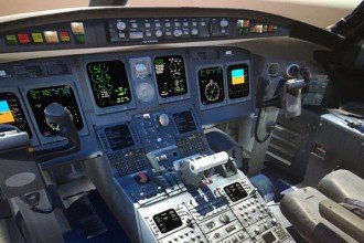 3D airplane cockpit.