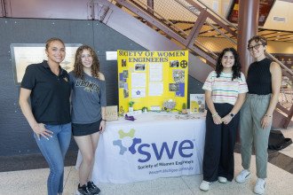 Society of Women Engineers on Passport Day at Fall Welcome