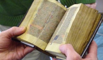 Small medieval manuscript.