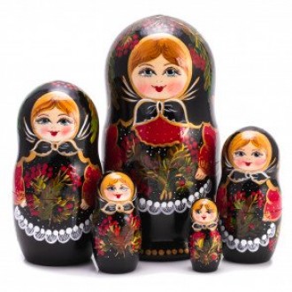 Photo of a series of Russian Matryoshka dolls