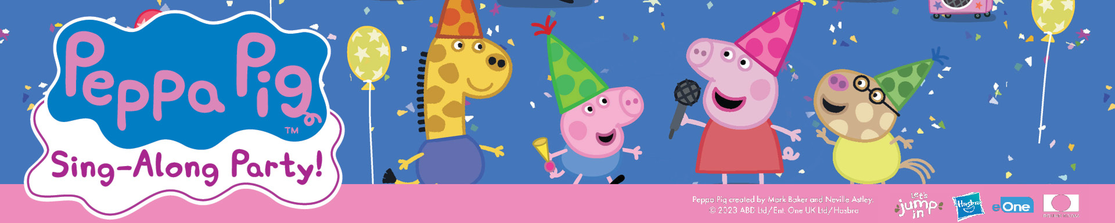 Peppa and friends at a birthday party