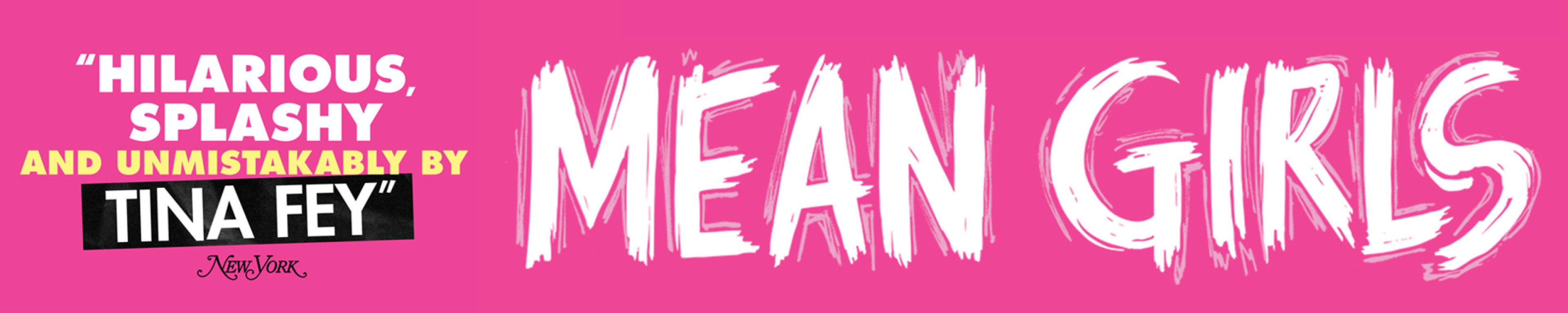 Mean Girls Logo on a bright pink background
