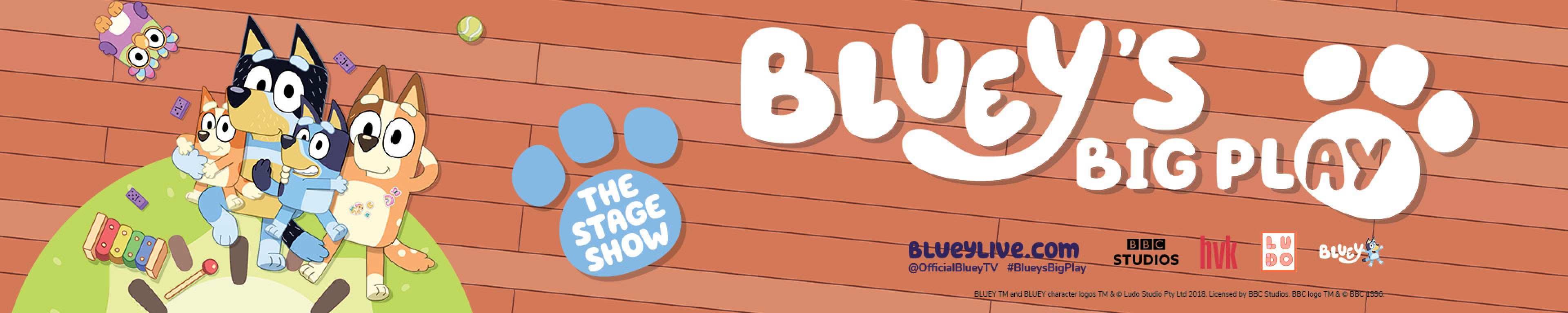 Bluey's Big Play and animated characters