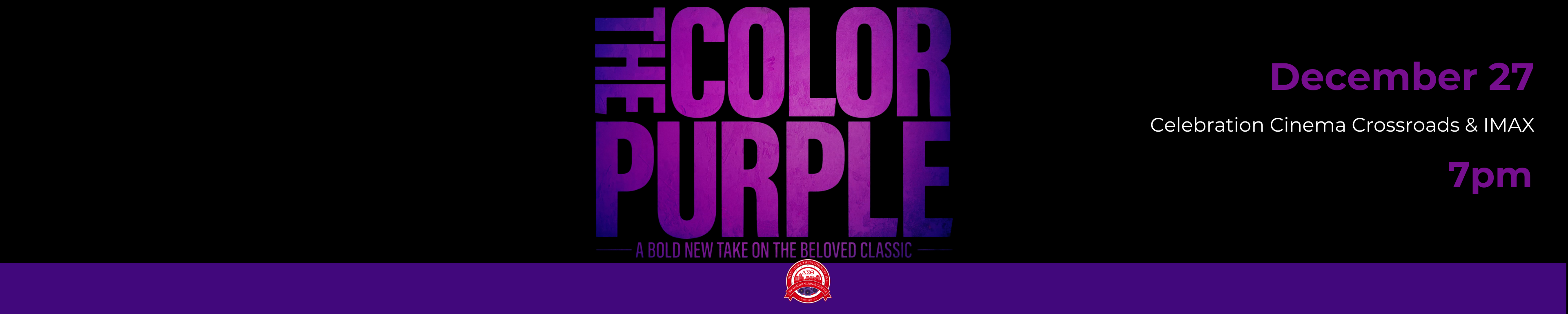 Color Purple Event Banner