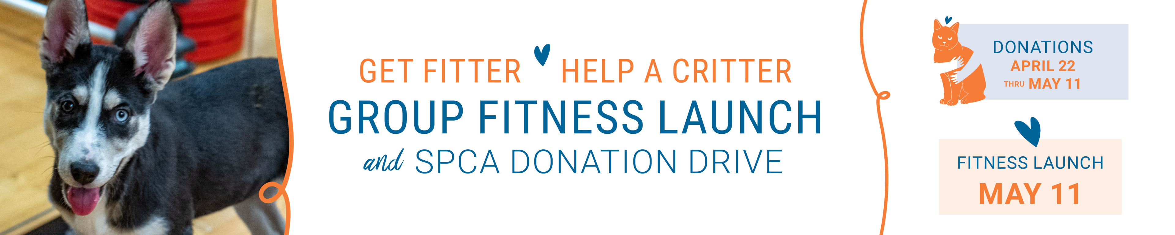 Get Fitter, Help a Critter at West Hills Athletic Club's Group Fitness Launch and SPCA Donation Drive