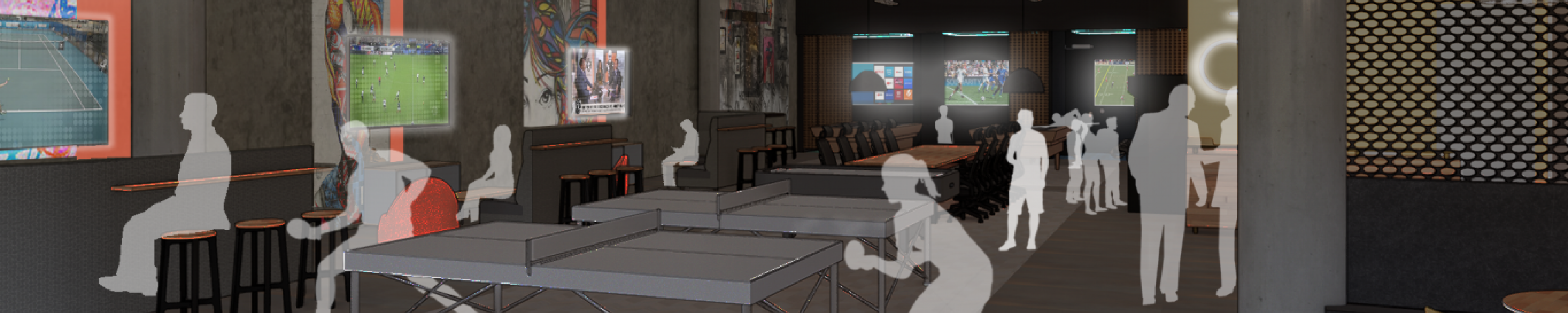Game room rendering