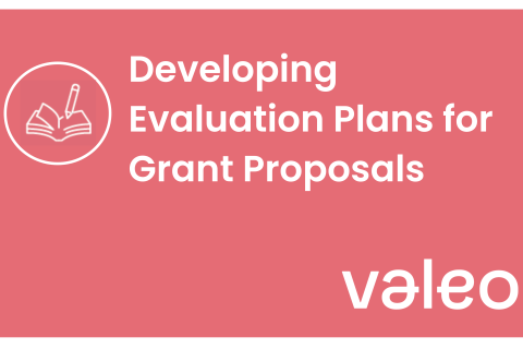 Icon reading Developing Evaluation Plans for Grant Proposals