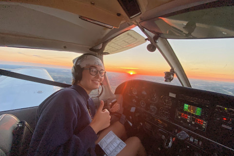 WMU Aviation Flight Science Student Riley Trygstad