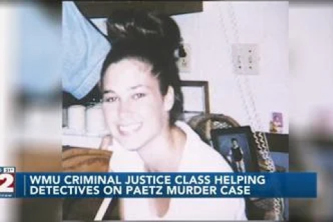 Screenshot of ABC12 Cold Case Program segment