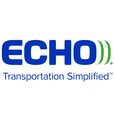 Echo global logistics transportation simplified logo