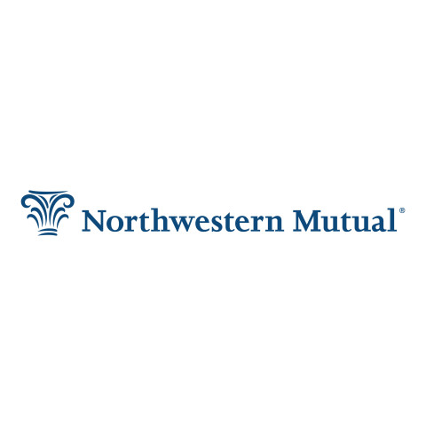 Northwestern Mutual logo is blue.