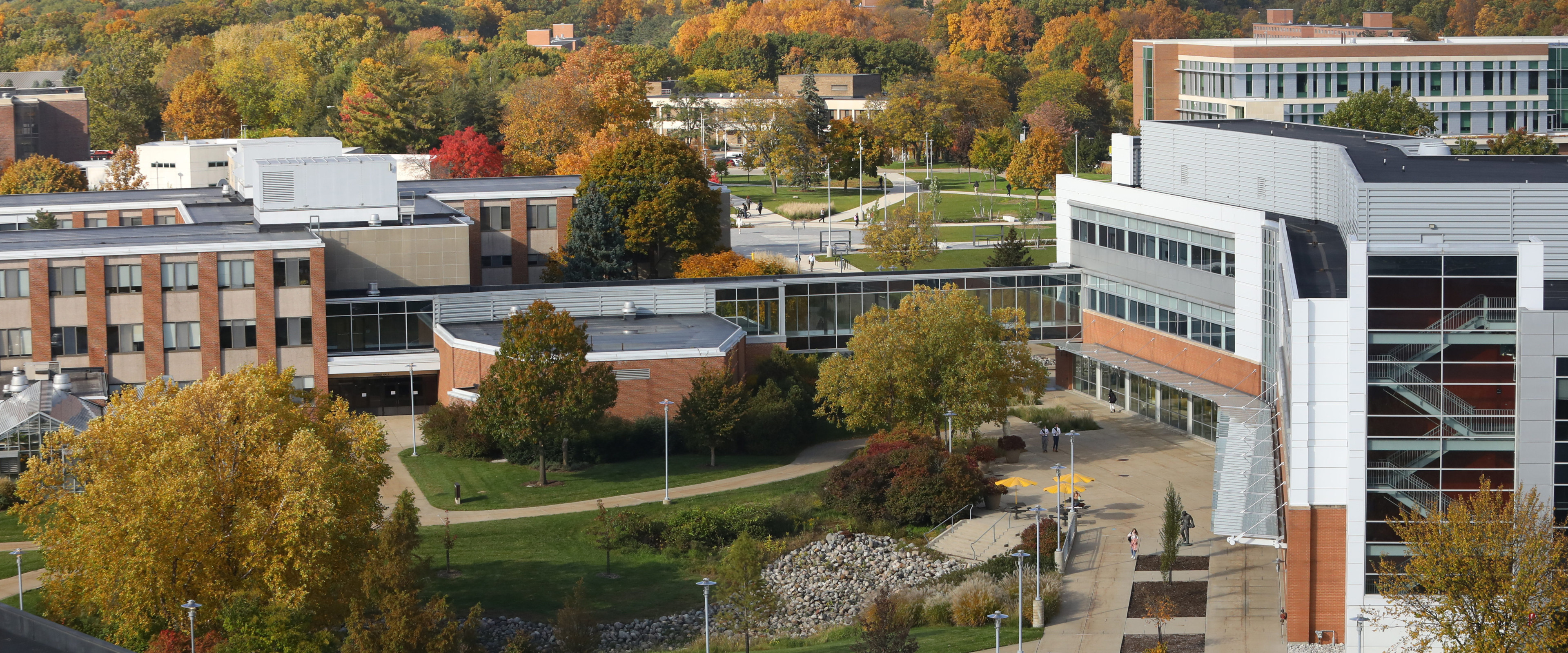 Aerial photo of WMU campus